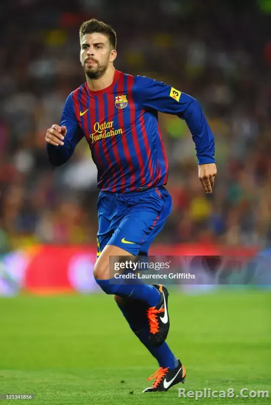 11-12 Barcelona Home Retro Jersey Player Edition Long Sleeve - detail