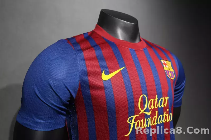 11-12 Barcelona Home Retro Jersey Player Edition - detail