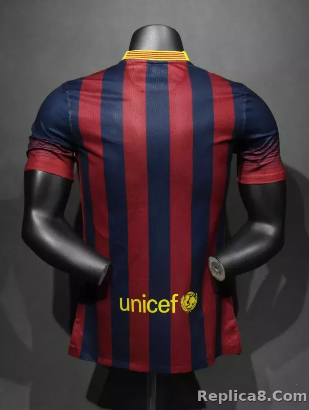 13-14 Barcelona Home Retro Jersey Player Version - detail