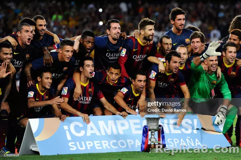 13-14 Barcelona Home Retro Jersey Player Version - detail