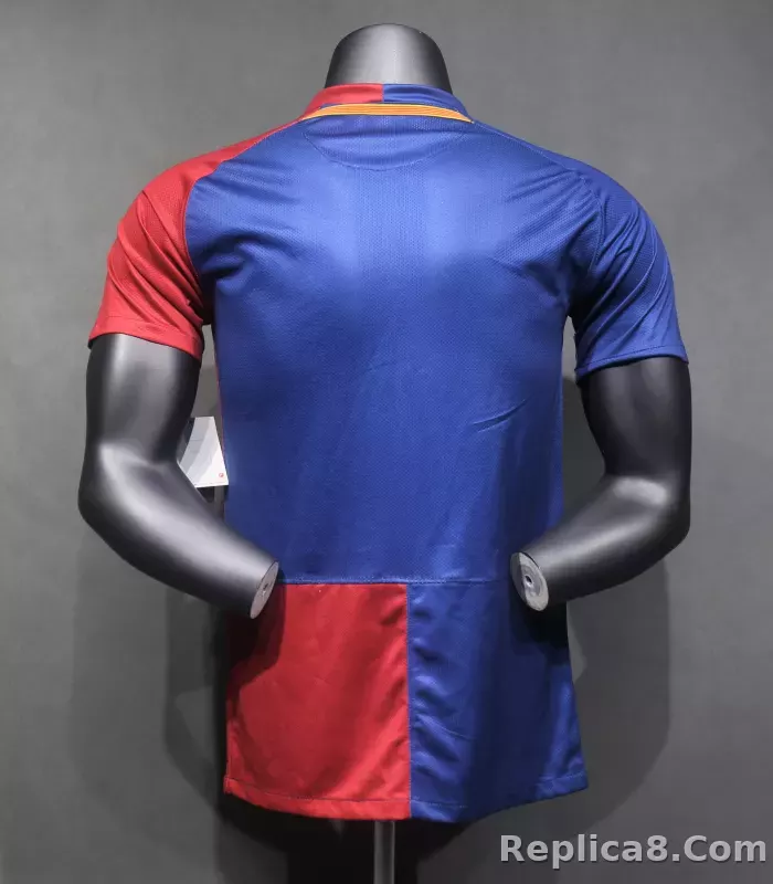 08-09 Barcelona Home Retro Jersey Player Edition - detail