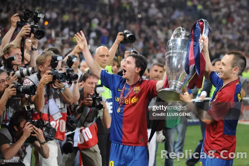 08-09 Barcelona Home Retro Jersey Player Edition - detail