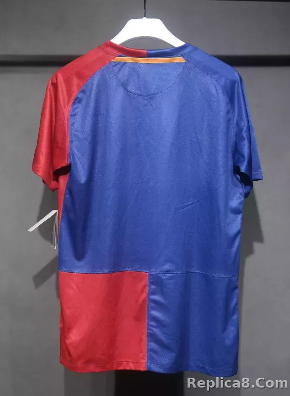 08-09 Barcelona Home Retro Jersey Player Edition - detail