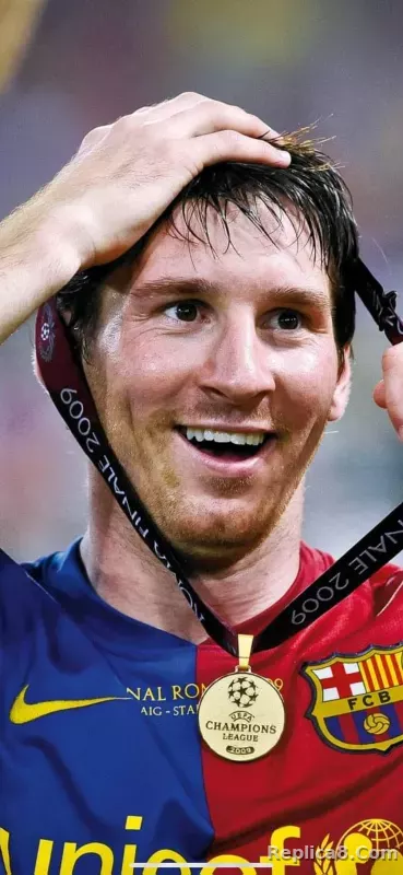 08-09 Barcelona Home Retro Jersey Player Edition - detail