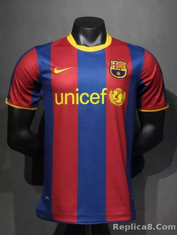 10-11 Barcelona Home Retro Jersey Player Editon
