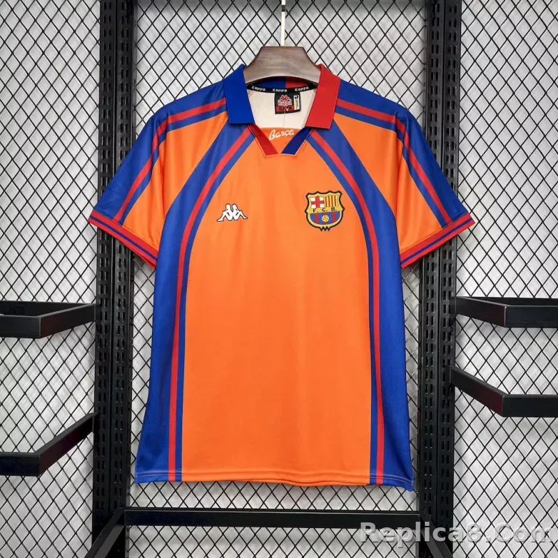 97-98 Barcelona Away Retro Jersey- Classic Style