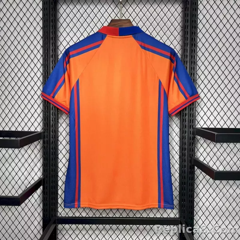 97-98 Barcelona Away Retro Jersey- Classic Style - detail