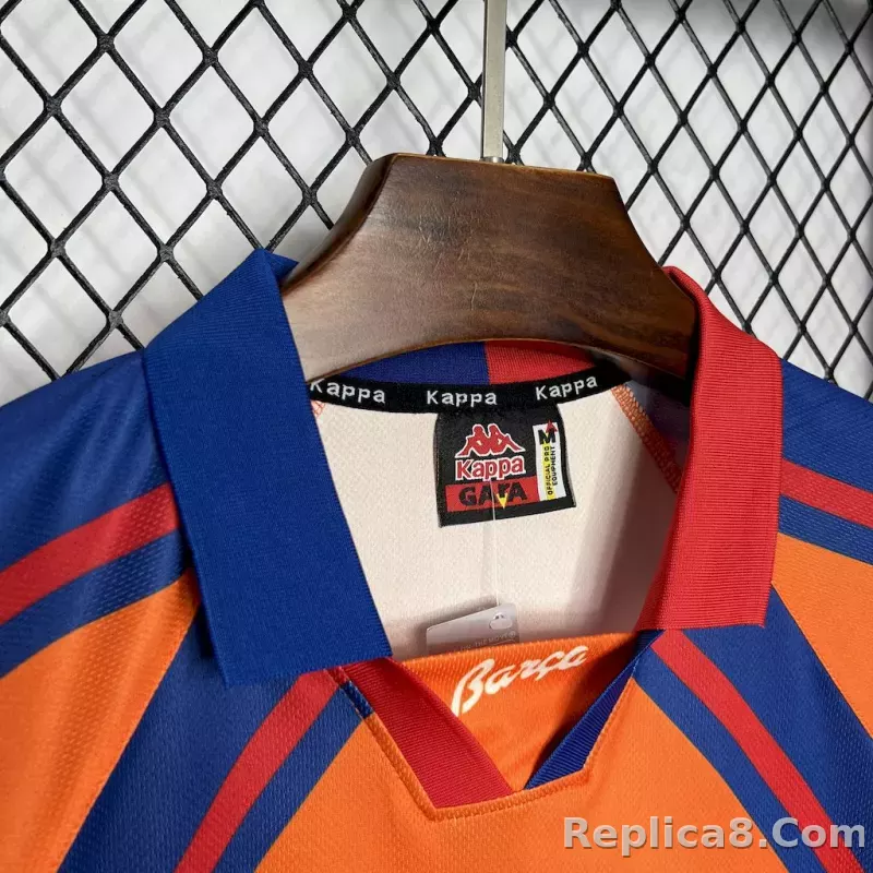 97-98 Barcelona Away Retro Jersey- Classic Style - detail