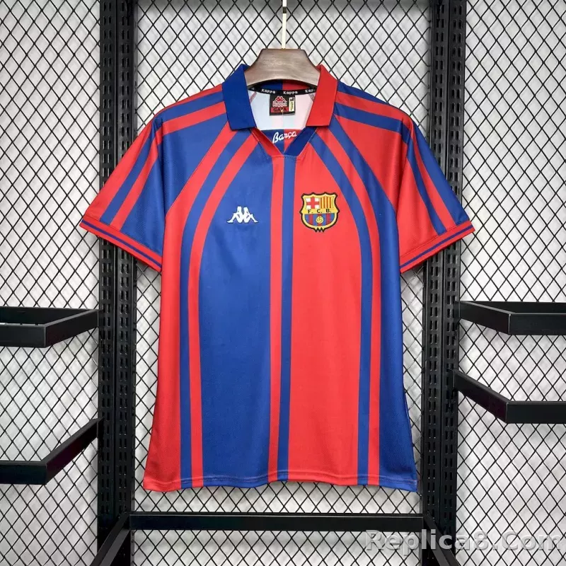 97-98 Barcelona Home Retro Jersey- Classic Style
