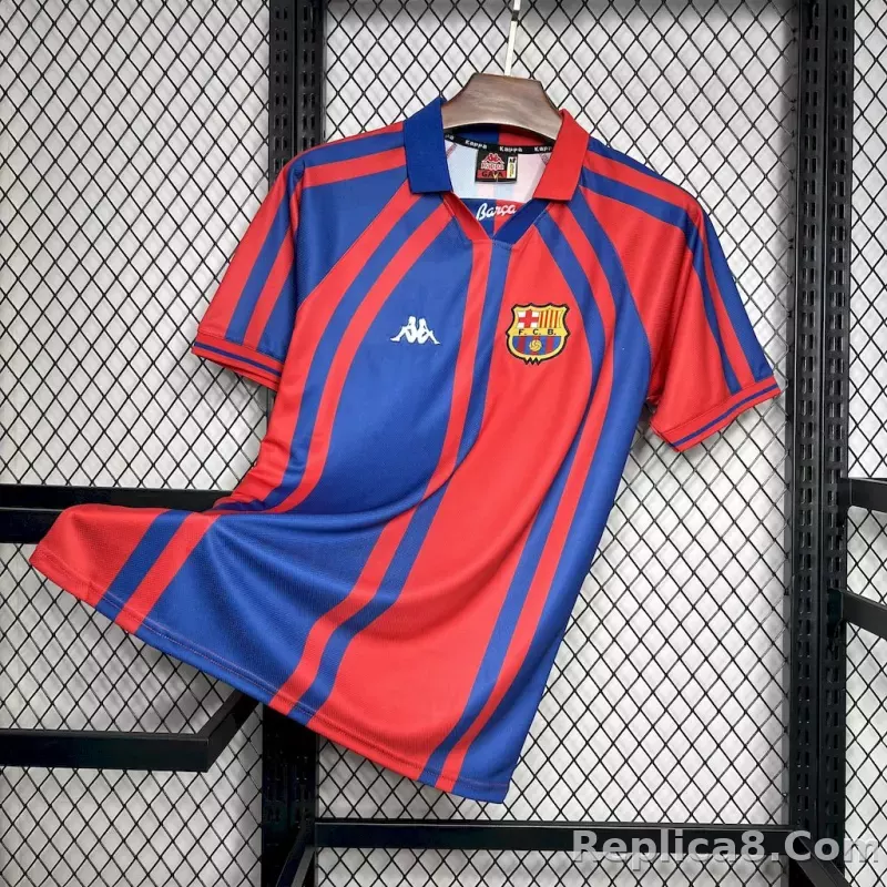97-98 Barcelona Home Retro Jersey- Classic Style - detail