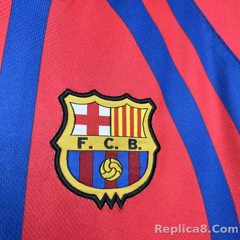 97-98 Barcelona Home Retro Jersey- Classic Style - detail