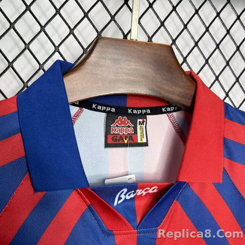 97-98 Barcelona Home Retro Jersey- Classic Style - detail
