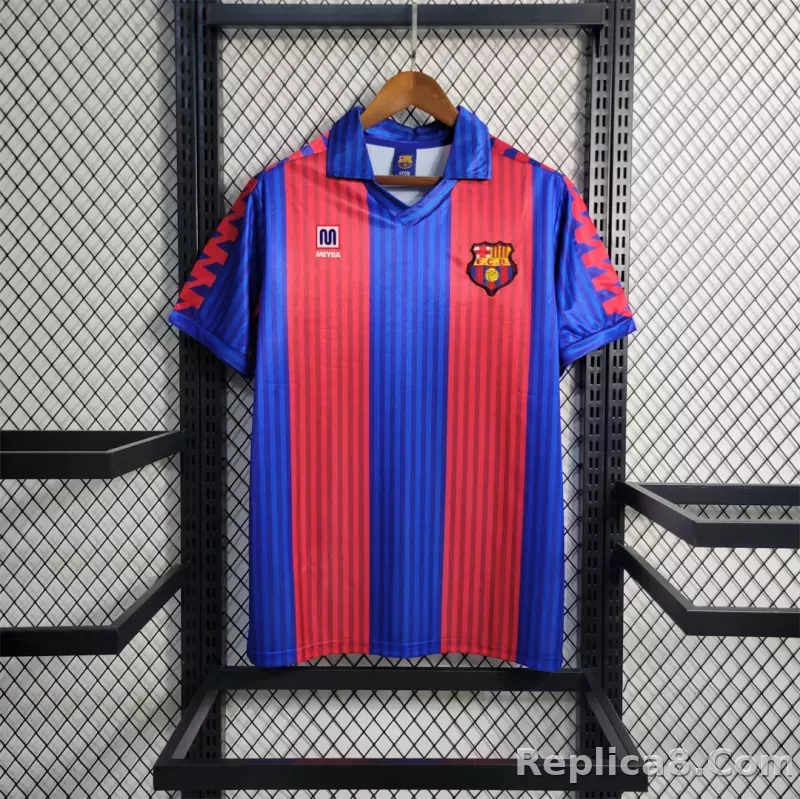 91-92 Barcelona Home Retro Jersey