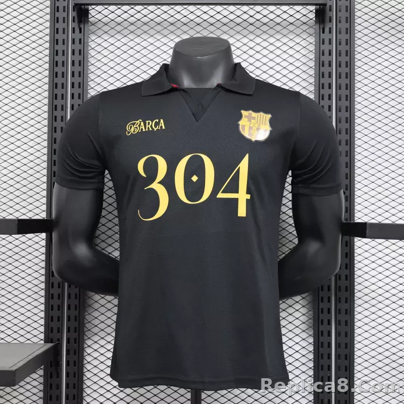 24-25 Barcelona LAMINE YAMAL Black Soccer Jersey Player Version
