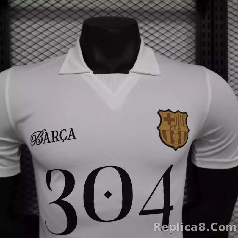 24-25 Barcelona LAMINE YAMAL White Soccer Jersey Player Version - detail