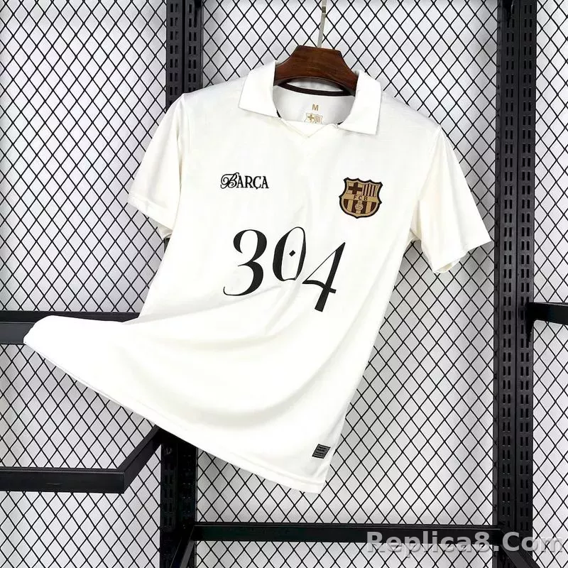 24-25 Barcelona LAMINE YAMAL White Soccer Jersey