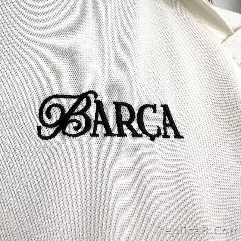 24-25 Barcelona LAMINE YAMAL White Soccer Jersey - detail
