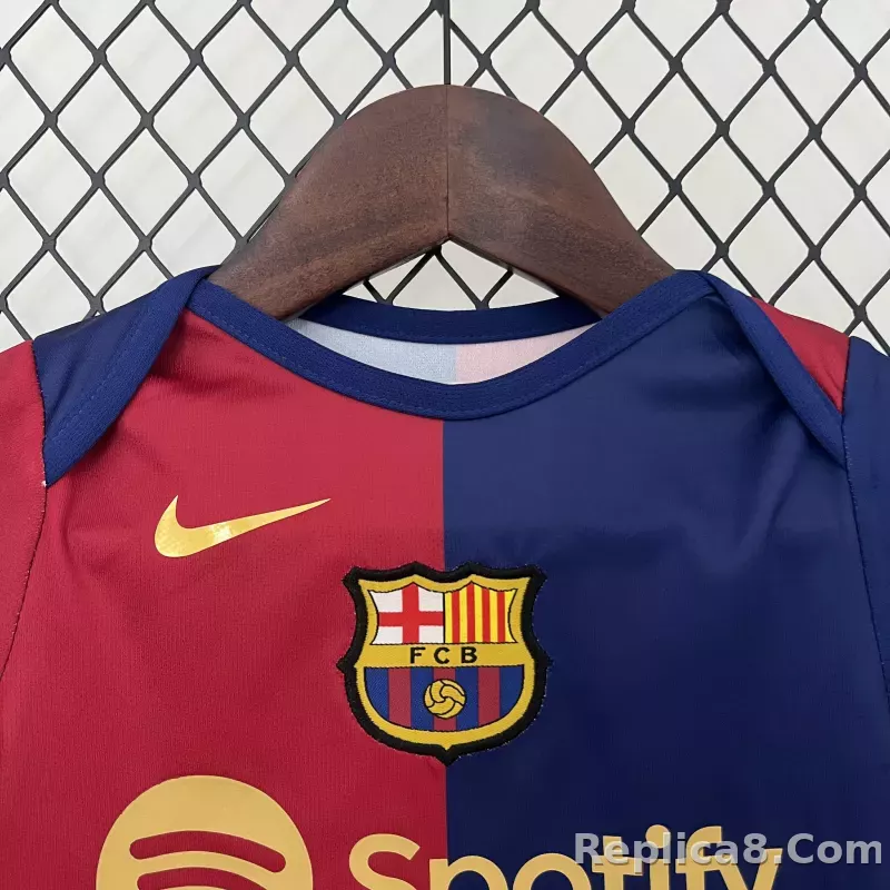 24-25 Barcelona Home Baby Shirt - detail