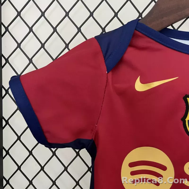 24-25 Barcelona Home Baby Shirt - detail