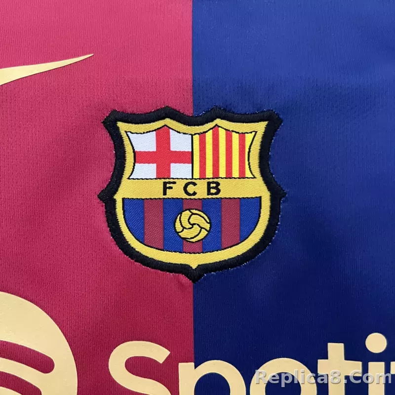 24-25 Barcelona Home Baby Shirt - detail