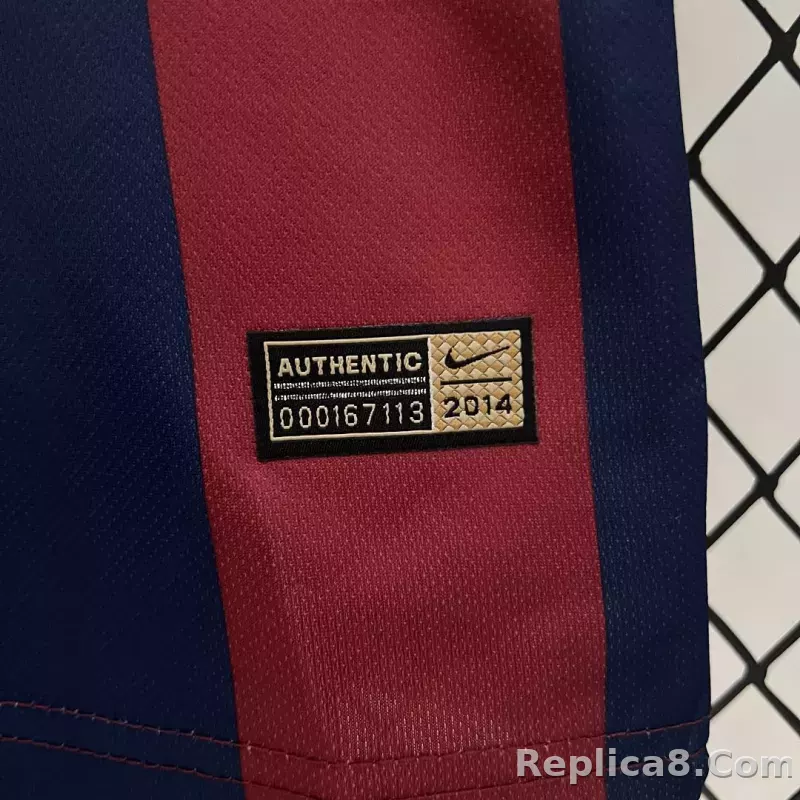14-15 Barcelona Home Retro Kids Kit Jersey+Shorts - detail