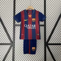 14-15 Barcelona Home Retro Kids Kit Jersey+Shorts - view 1