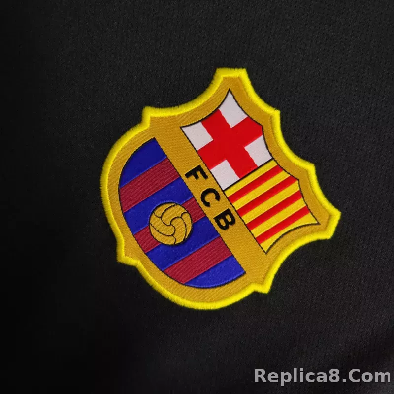 11-12 Barcelona Away Retro Jersey - detail