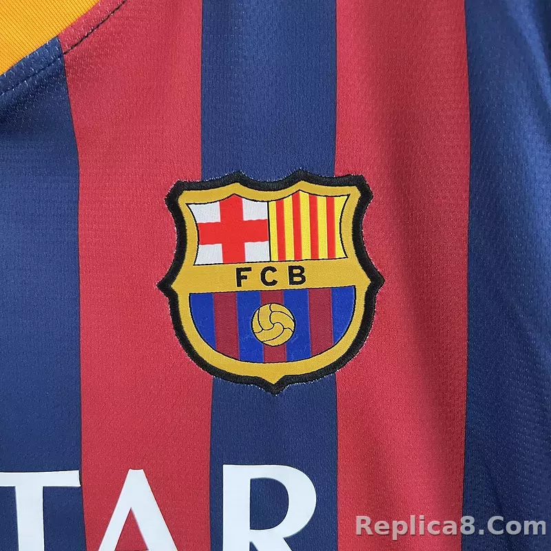 13-14 Barcelona Home Retro Jersey - detail