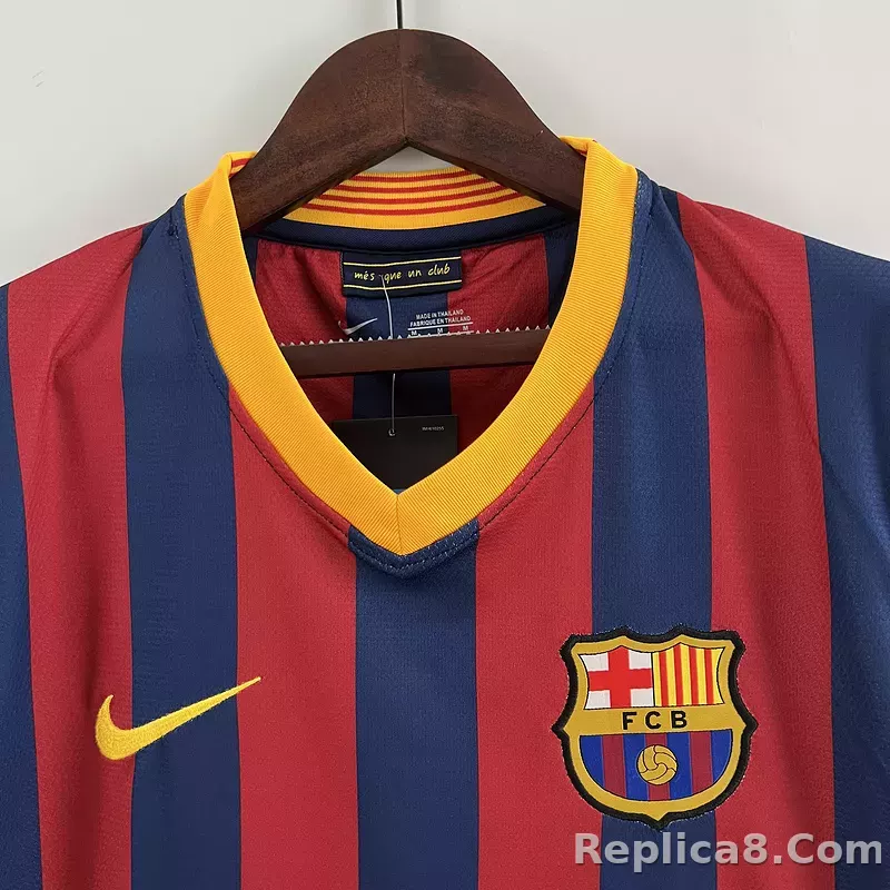 13-14 Barcelona Home Retro Jersey - detail