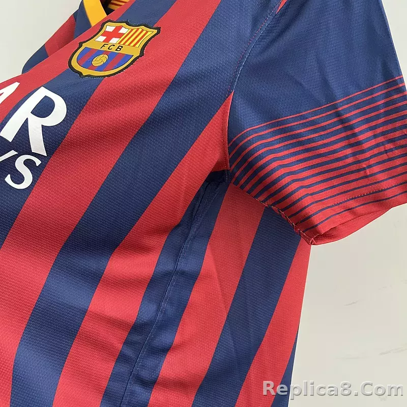 13-14 Barcelona Home Retro Jersey - detail