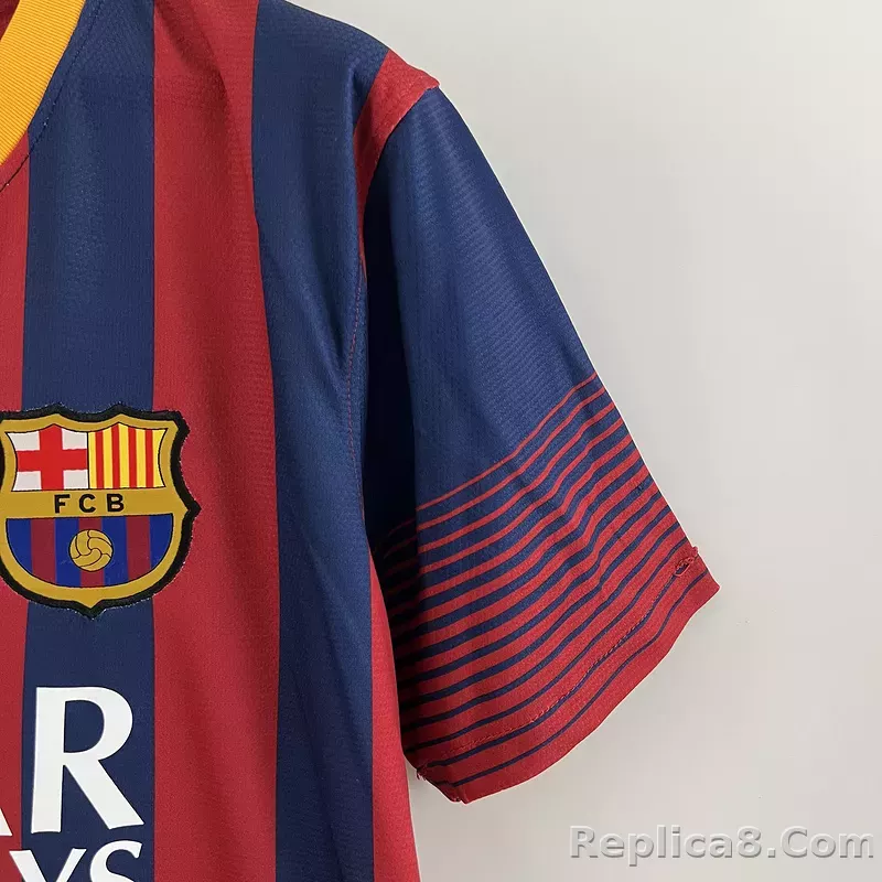 13-14 Barcelona Home Retro Jersey - detail