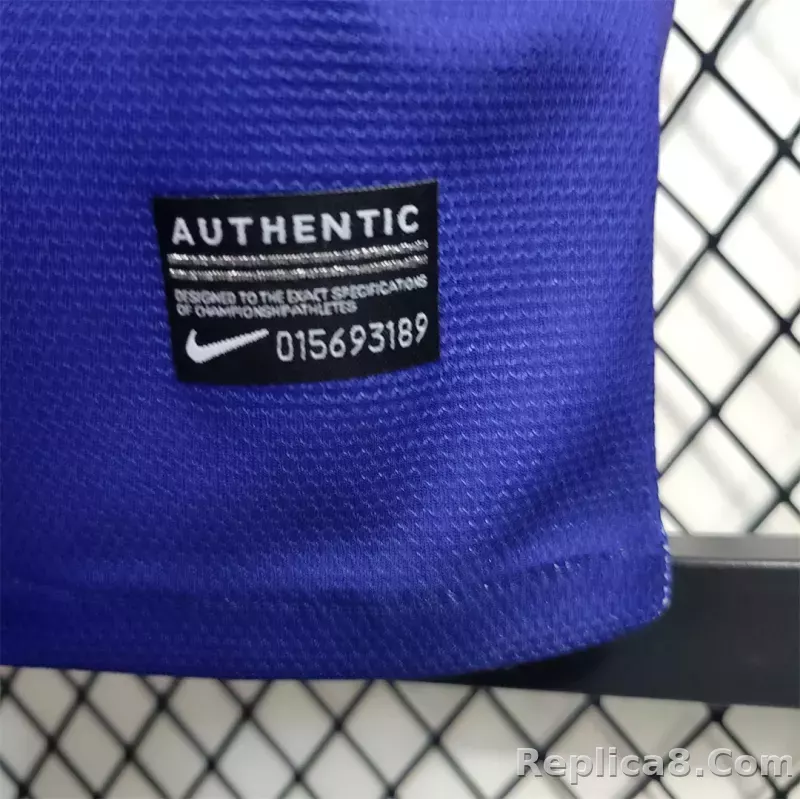 12-13 Barcelona Home Retro Jersey - detail