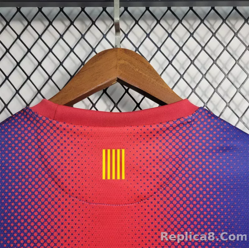 12-13 Barcelona Home Retro Jersey - detail