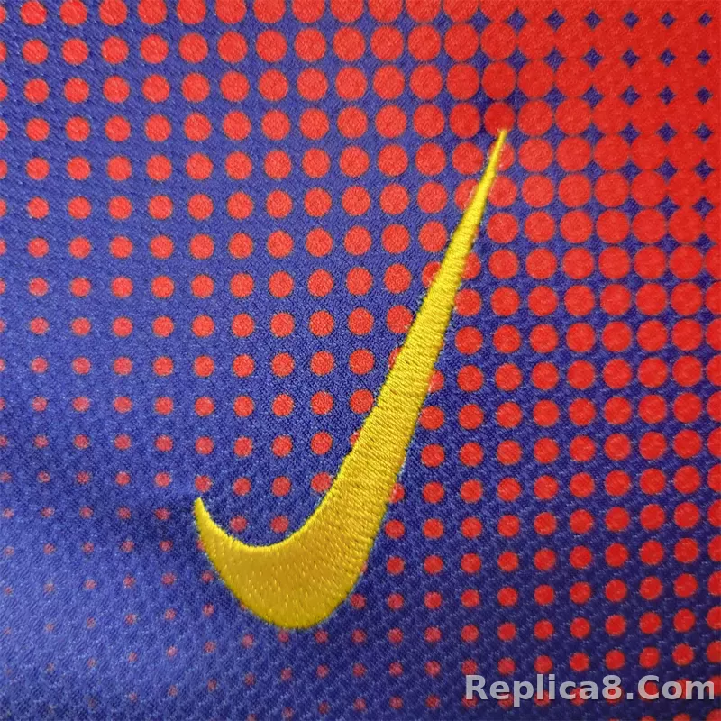 12-13 Barcelona Home Retro Jersey - detail
