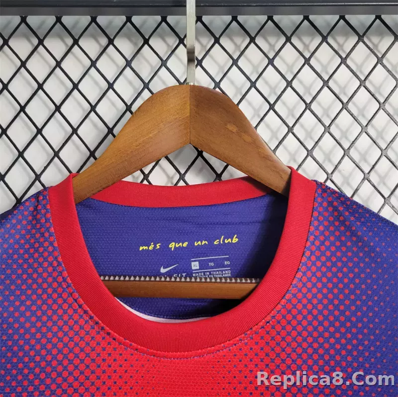 12-13 Barcelona Home Retro Jersey - detail