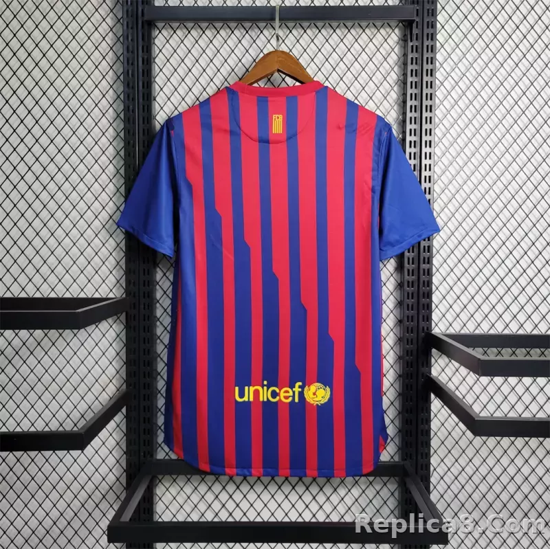 11-12 Barcelona Home Retro Jersey - detail