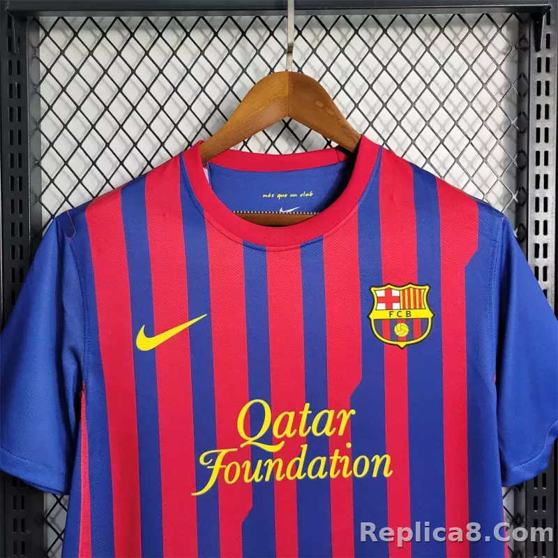 11-12 Barcelona Home Retro Jersey - detail