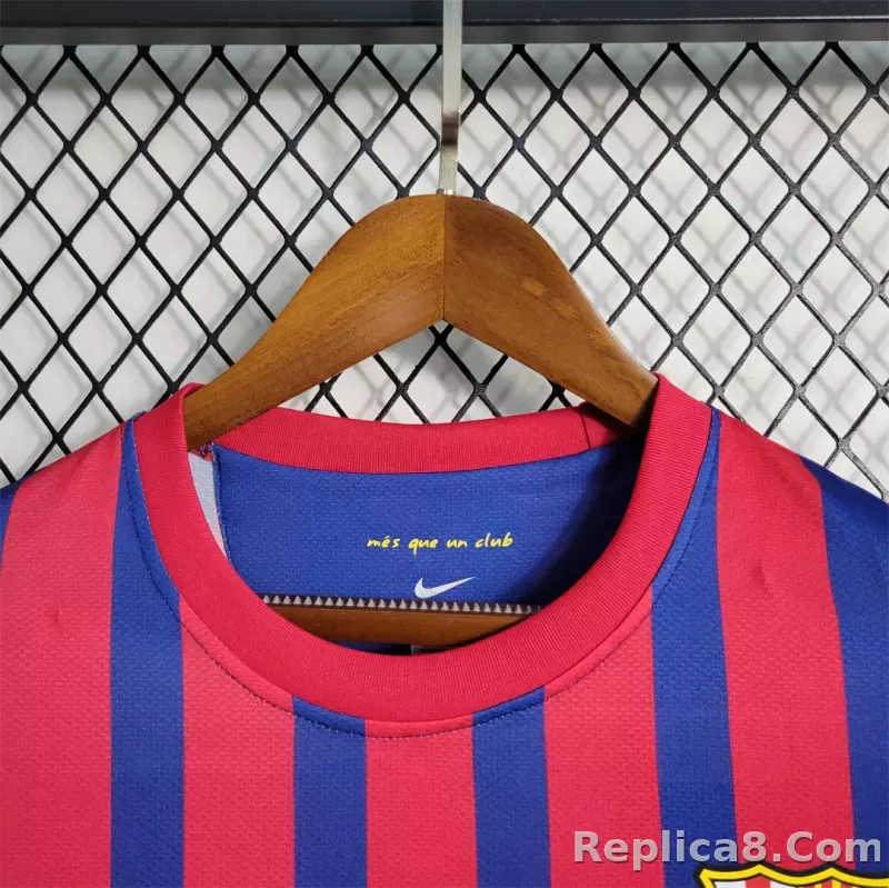 11-12 Barcelona Home Retro Jersey - detail