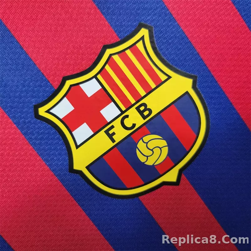 11-12 Barcelona Home Retro Jersey - detail