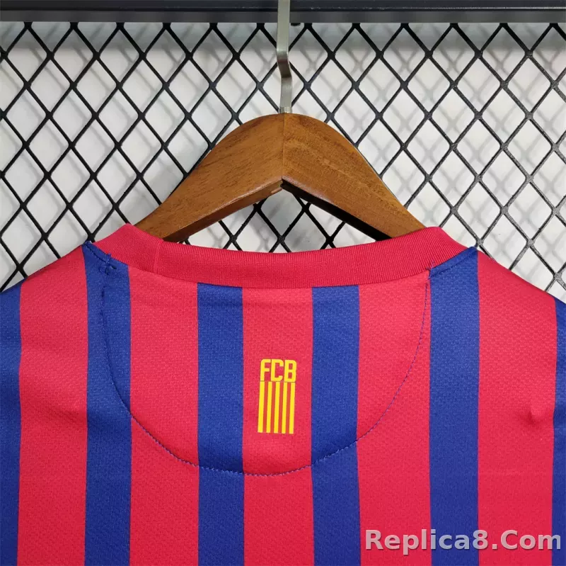 11-12 Barcelona Home Retro Jersey - detail