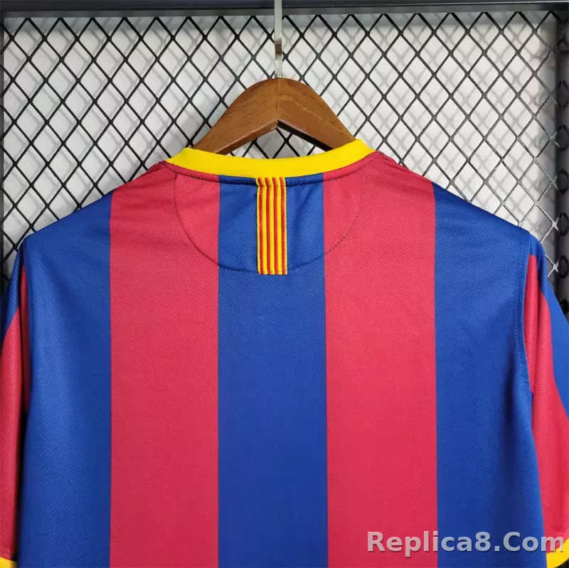 10-11 Barcelona Home Retro Jersey - detail