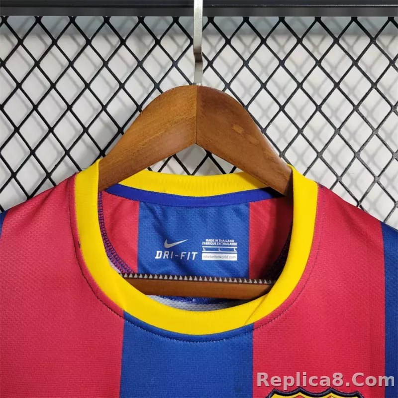 10-11 Barcelona Home Retro Jersey - detail