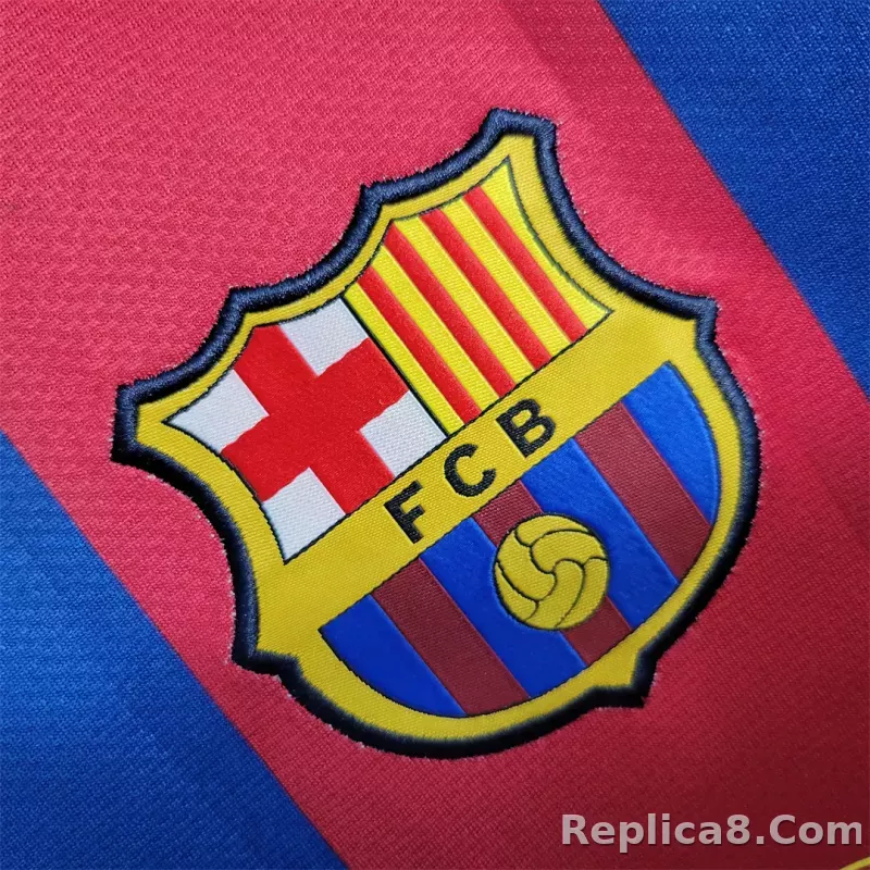 10-11 Barcelona Home Retro Jersey - detail