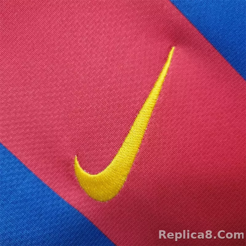 10-11 Barcelona Home Retro Jersey - detail