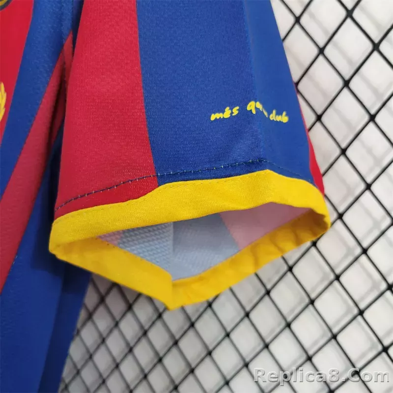 10-11 Barcelona Home Retro Jersey - detail