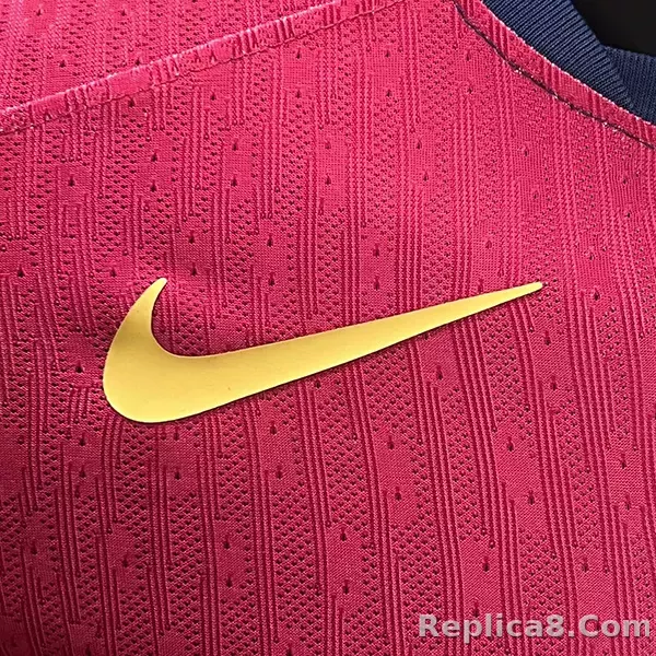 24-25 Barcelona Home Soccer Jersey Player Edition Long Sleeve - detail