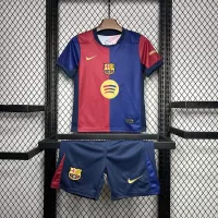 24-25 Barcelona Home Kids Kit Soccer Jersey+Shorts - view 1