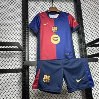24-25 Barcelona Home Kids Kit Soccer Jersey+Shorts - view 7