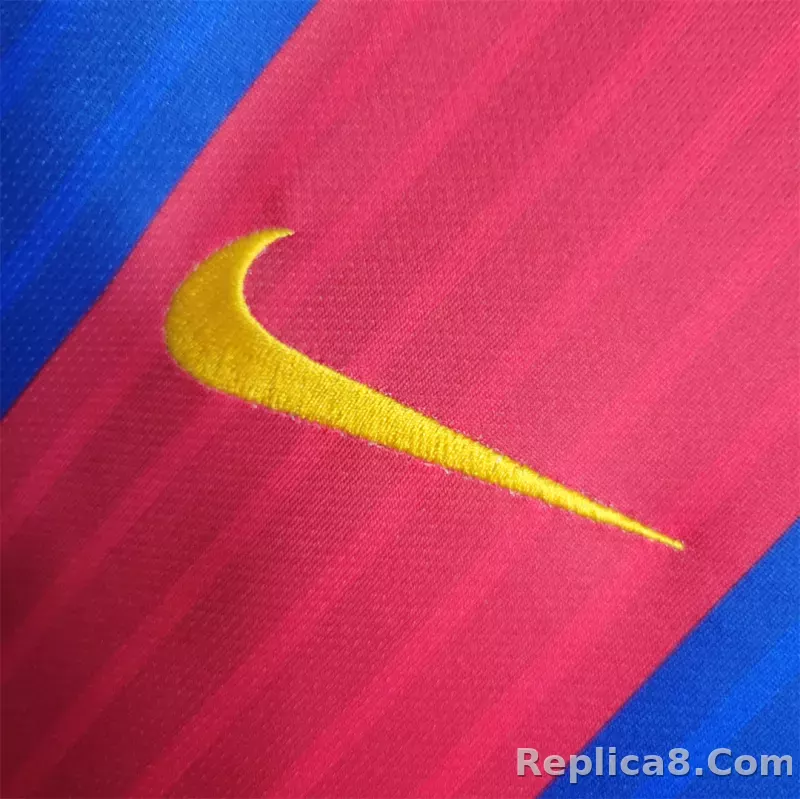 16-17 Barcelona Home Retro Jersey - detail