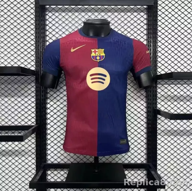 24-25 Barcelona Home Soccer Jersey Player Edition